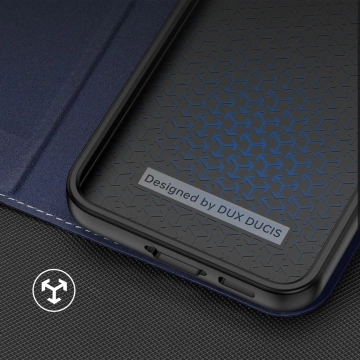 Dux Ducis Skin X2 Schutzhülle für Samsung Galaxy S23 Flip Cover Wallet Stand blau