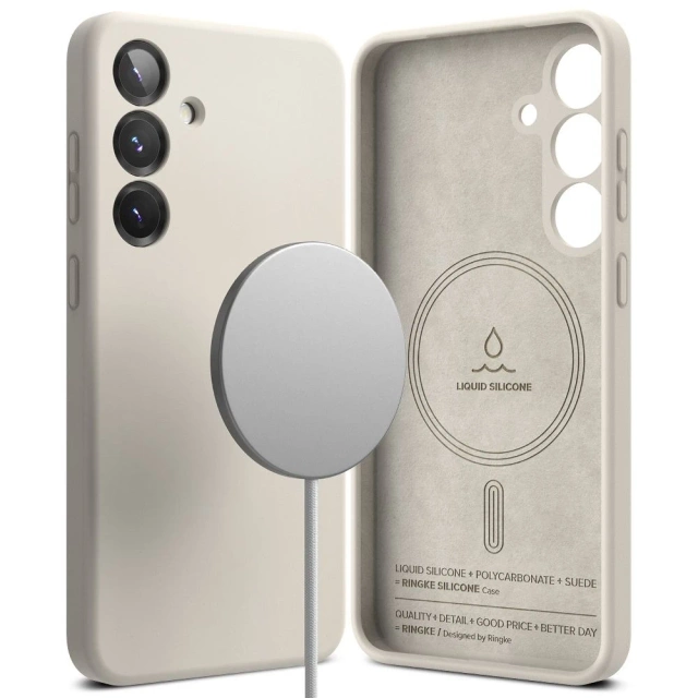 Etui für Samsung Galaxy S25 Stone Ringke Silikon Magnetic MagSafe