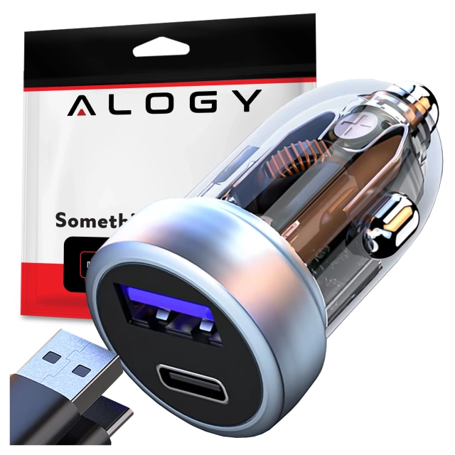 Ładowarka samochodowa Szybkie ładowanie QC3.0 PowerDelivery PD Alogy Car Charger 33W USB USB-C