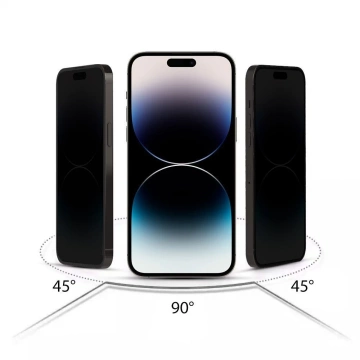 Hofi Anti Spy Glass Pro Sichtschutzglas für Apple iPhone 15 Pro Max Privatsphäre