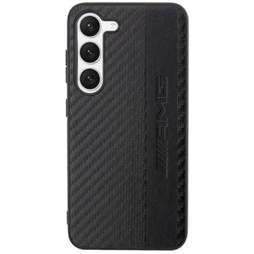Etui AMG do Samsung Galaxy S23 HardCase Carbon Stripe&Embossed czarny