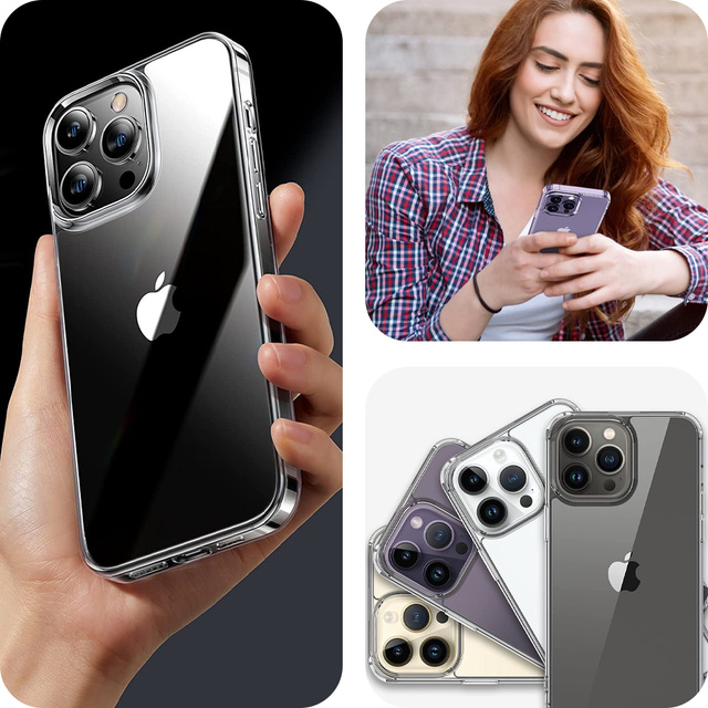 Etui ochronne obudowa Alogy Hybrid Case do Apple iPhone 14 Pro Przezroczyste + Szkło