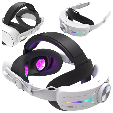 Regulowany wymienny pasek opaska Alogy Akumulator 12000 mAh do Meta Quest 3 Elite Color RGB