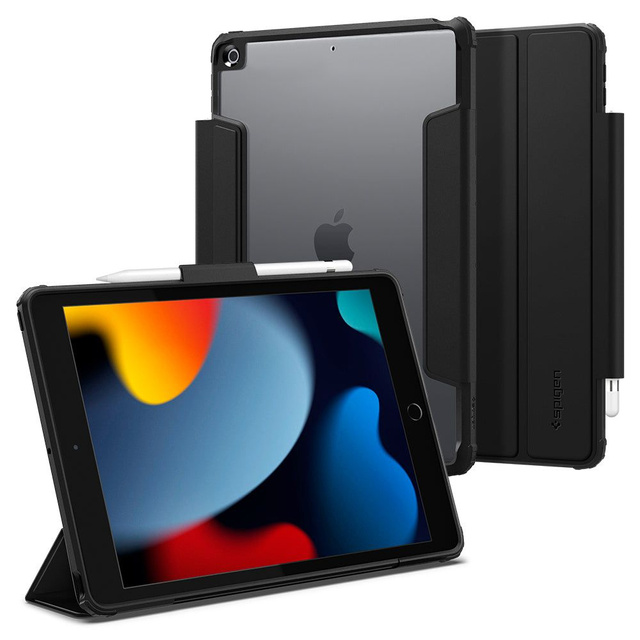 Etui Spigen Ultra Hybrid Pro für Apple iPad 10.2 2019 / 2020 / 2021 Schwarz