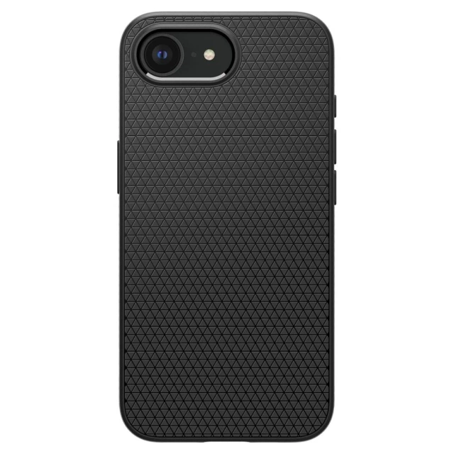 Etui für iPhone 16e Spigen Liquid Air Mag MagSafe Mattschwarz