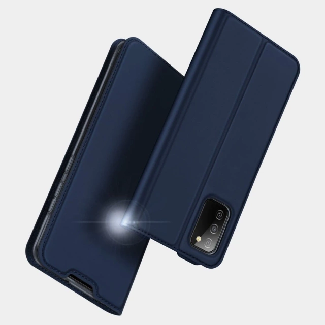 DUX DUCIS Skin Pro kabura etui pokrowiec z klapką Samsung Galaxy A02s EU niebieski