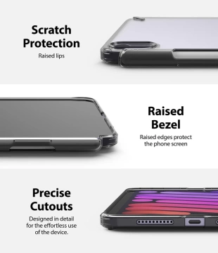 Ringke Fusion Sleeve Cover mit Gelrahmen für iPad mini 2021 schwarz (F584R53)