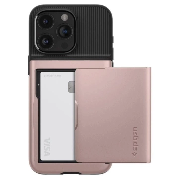 Spigen Slim Armor CS Hülle für Apple iPhone 15 Pro – Rosa
