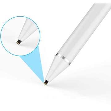 Precision Stylus Pen Active Stylus Pen für den Touchscreen des Tablets / Telefons Weiß