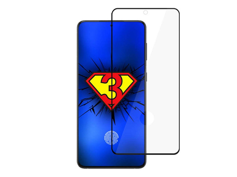 3mk HardGlass Max Fingerabdruckglas für Samsung Galaxy S21 Plus Schwarz