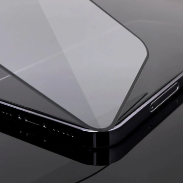 Wozinsky Full Glue Tempered Glass Samsung Galaxy S23 9H Vollbild-Hartglas mit schwarzem Rahmen
