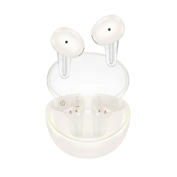 Hoco EW202 TWS Kopfhörer Weiß Bluetooth 5.4 Gehäuse 6h Arbeitszeit