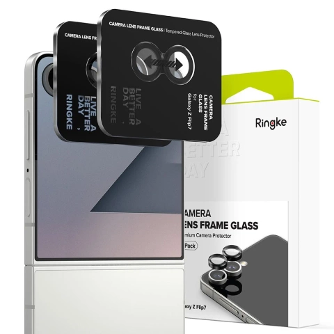 Osłona Aparatu do Galaxy Z Flip 7 Ringke Camera Frame 2-Pack Czarna