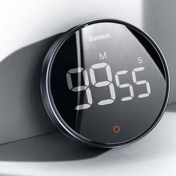 Countdown-Timer Küchentimer Baseus Heyo Pro Dark Digital Rotary Timer Grey
