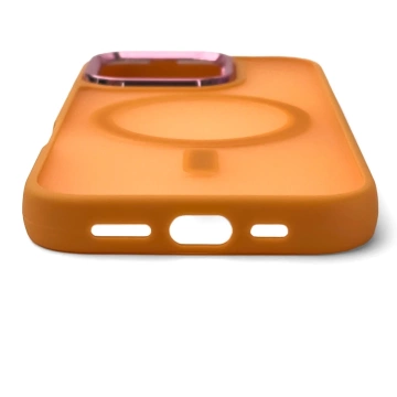 Etui Wozinsky MagSafe do Samsung Galaxy S25 Magnetic Case Pomarańczowe