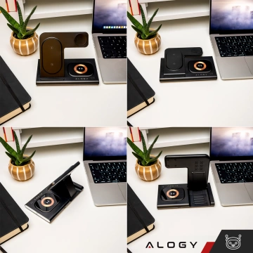 Kabelloses Ladegerät für Samsung: 3-in-1 kabellose Ladestation für Samsung Galaxy Watch 7/6/5/4/3 Pro Classic, Galaxy Buds für S24 Ultra, S23, S22, S21, S20, Note 20/10, Z Fold