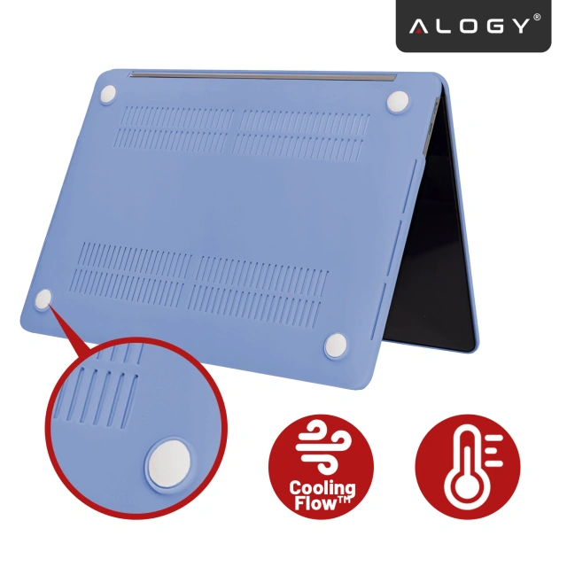 Etui do Apple Macbook Pro 14 2021-2024 (M1/M2/M3/M4) – elastyczna, matowa obudowa ochronna, lekka i odporna – Alogy AirGuard™ Lawendowy