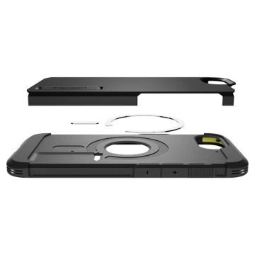 Etui für iPhone 16e Spigen Tough Armor Mag MagSafe Schwarz