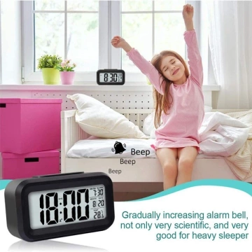 Wecker Trusty Large LCD Schwarz ZG21