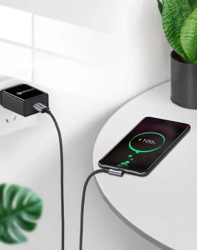 Ugreen abgewinkeltes Kabel USB - USB Type C 2m 3A grau (50942)