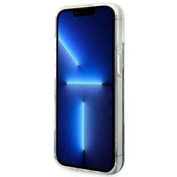 Etui Guess GUHCP14MLFLSB do Apple iPhone 14 Plus 6,7" niebieski/blue hardcase Flower Liquid Glitter