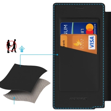 Etui Portfelowe do Samsung Galaxy S25 Ultra Dux Ducis Skin X Pro Czarne