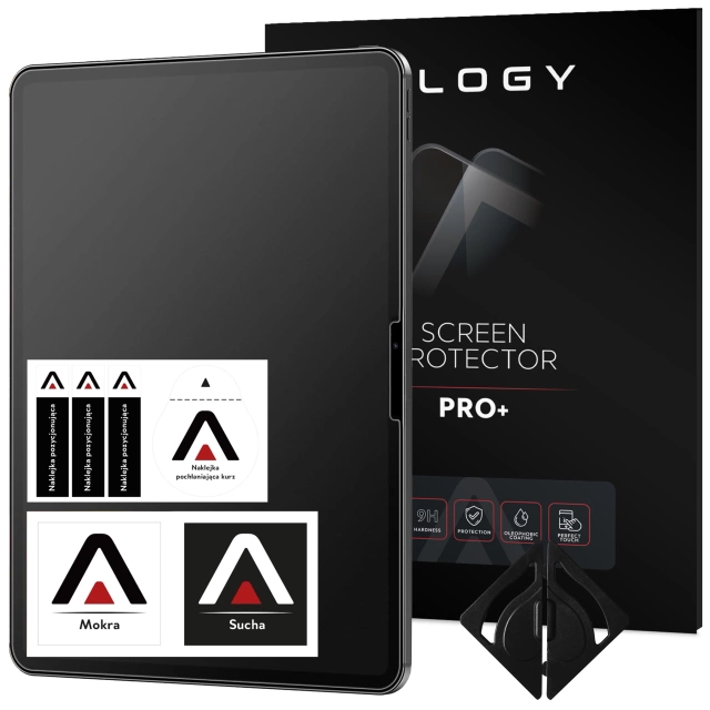 Matowe Szkło hartowane do Apple iPad Pro 11" 2024 Alogy Matte Paper-Like Screen Protector z zestawem montażowym
