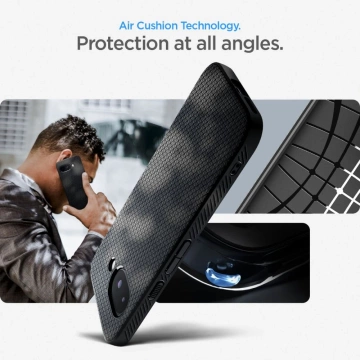 Google Pixel 9a Spigen Liquid Air Schwarze Schutzhülle