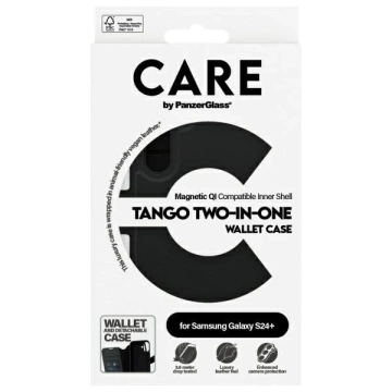 Etui do Samsung Galaxy S24+ CARE by PanzerGlass Feature Tango Wallet 2w1 Czarny
