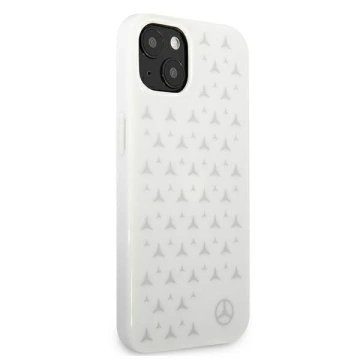 Etui ochronne Mercedes MEHCP13MESPWH do Apple iPhone 13 6,1" biały/white hardcase Silver Stars Pattern