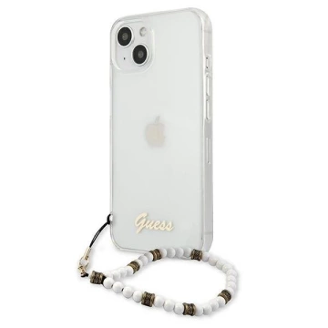 Guess GUHCP13SKPSWH iPhone 13 mini 5,4" Transparente Hardcase White Pearl