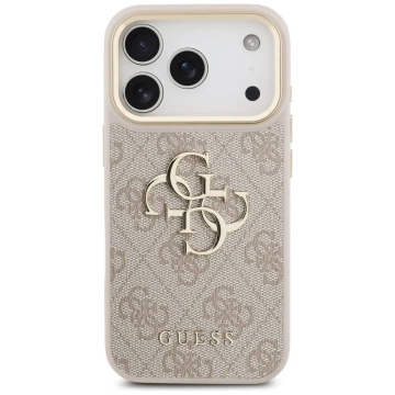 Etui Guess 4G Big Classic Logo Big Strap Metal Buttons do iPhone 17 Pro Różowy