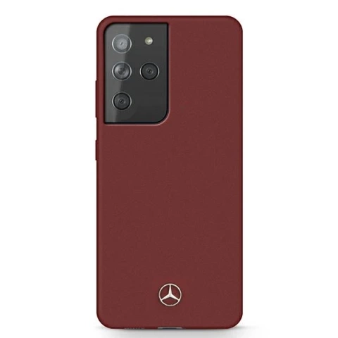 Etui Mercedes MEHCS21LSILRE do Samsung Galaxy S21 Ultra G998 hardcase Silicone Line