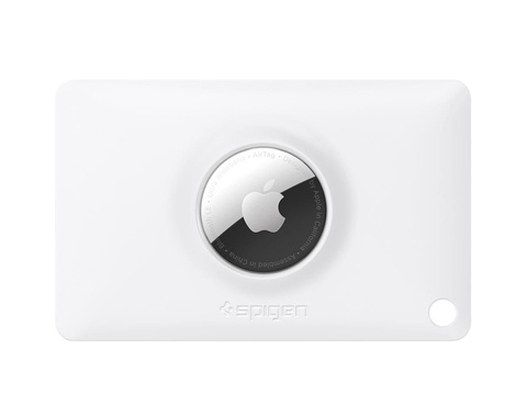 Hülle Schlüsselanhänger Spigen AirFit Card für Apple Airtag Weiß