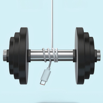 Oppo DL136 Supervooc Superschnelles USB-auf-USB-C-Typ-C-Kabel, 65 W, 1 m, Weiß