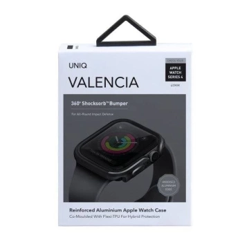 UNIQ-Hülle für Valencia Apple Watch Series 4/5/6 / SE 40 mm. grau / gunmetal grau
