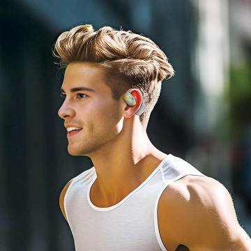 HOCO TWS EA1 Bluetooth-Kopfhörer, kabellos, Weiß, mit Ladeetui