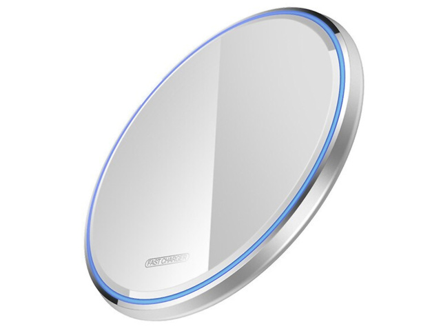 Qi Alogy Schnellladegerät USB-C Typ C 15W Weißes Induktionsladegerät