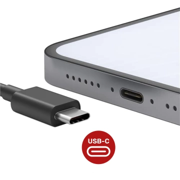 USB-C-Kabel 5A 1,8 m Original Samsung EP-DX510, Schnelllade-, Ladegerät- und Datenübertragungskabel, Schwarz
