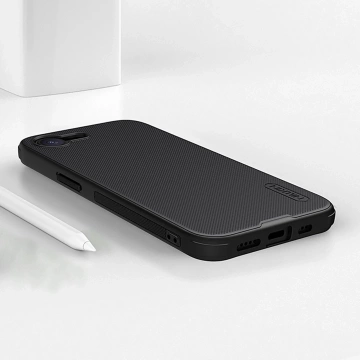 iPhone 16e Hülle Nillkin Frosted Shield Pro MagSafe Schwarz