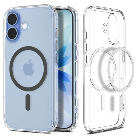 Etui do iPhone 17 Spigen Ultra Hybrid Mag MagSafe Clear/Graphite
