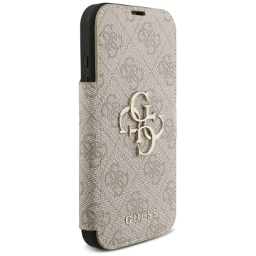 Etui Guess Book 4G Metal Logo do iPhone 17 Pro Różowy