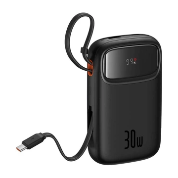 Baseus QPow 2 Powerbank 10000 mAh 30 W 2xUSB-C Schwarz