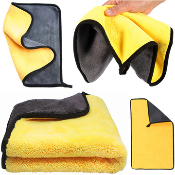 Doppelseitiges Autohandtuch 30x60 cm Velours Mikrofaser zum Waschen und Trocknen von Autos Tuch Alogy Car Detailing