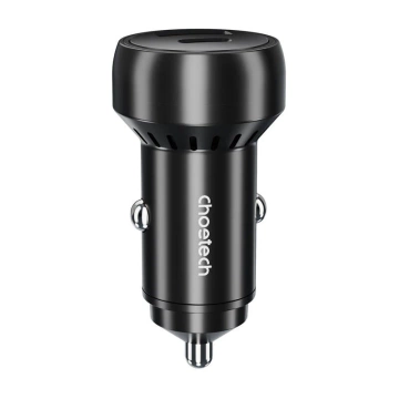 Choetech TC0014 Autoladegerät 60W 2x USB-C USB-A QC3.0 PD3.0 Schwarz