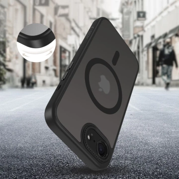 Etui Tech-Protect MagCam MagSafe für iPhone 16e Mattschwarz