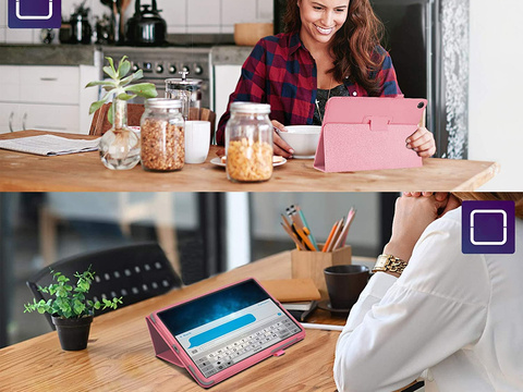 Etui na tablet Alogy stojak do Lenovo M10 Plus 10.3 TB-X606 Różowe