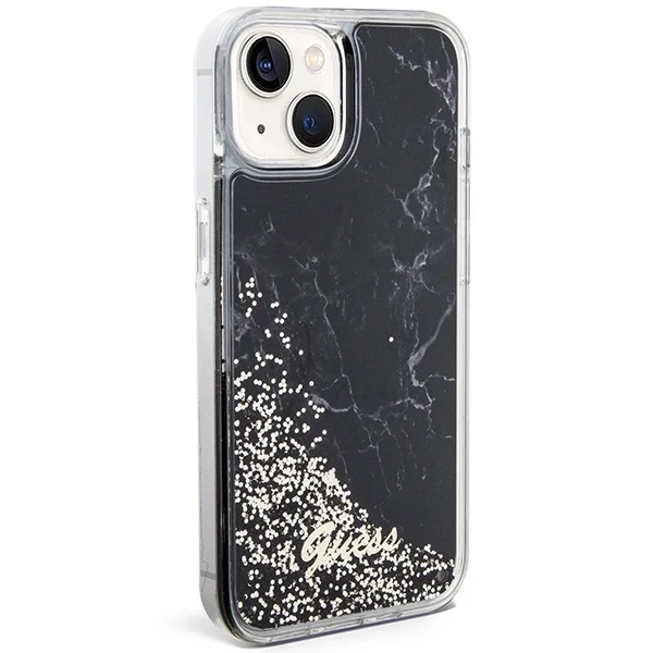 Etui Guess GUHCP14SLCSGSGK für iPhone 14 6,1" Hardcase Liquid Glitter Marble