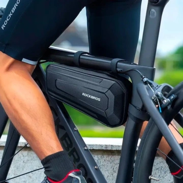 Rockbros B67 Fahrrad-Rahmentasche, 2,5 l, wasserdicht, Schwarz