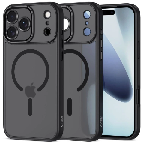 Etui Tech-Protect MagCam MagSafe do iPhone 17 Pro, czarny mat